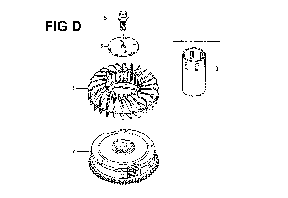 Fig-2 Diagram and Parts List for GXV530 Type JXA3A Honda Engine