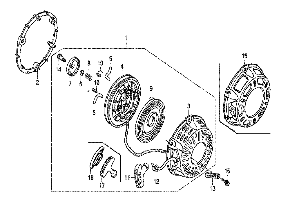 Fig-0 Diagram and Parts List for GX200UT Type VGG2 Honda Engine