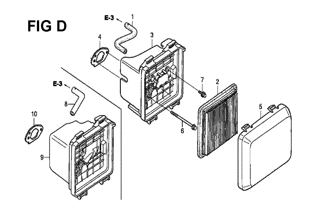 Fig-4 Diagram and Parts List for GCV190LA Type SBA Honda Engine