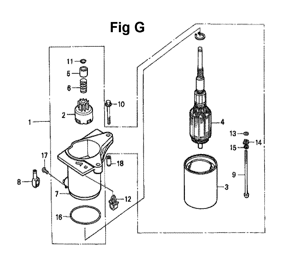 Fig-9 Diagram and Parts List for GXV160K1 Type N1E2 Honda Engine
