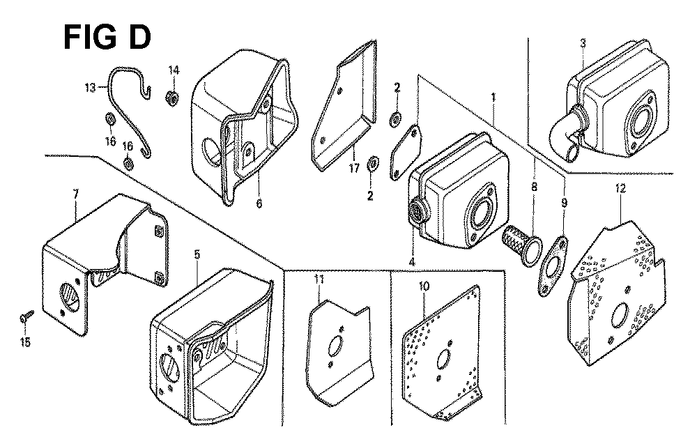Fig-10 Diagram and Parts List for GXV160 Type N1C Honda Engine