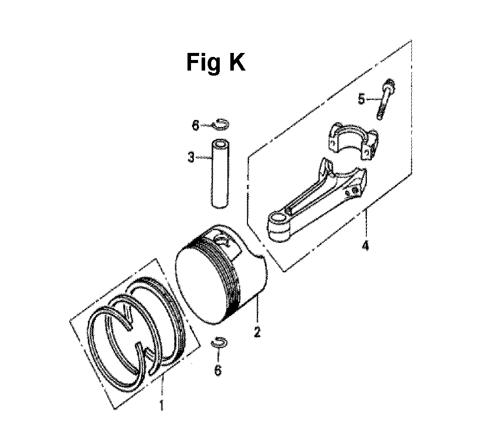 Fig-1 Diagram and Parts List for GXV140 Type A1K Honda Engine