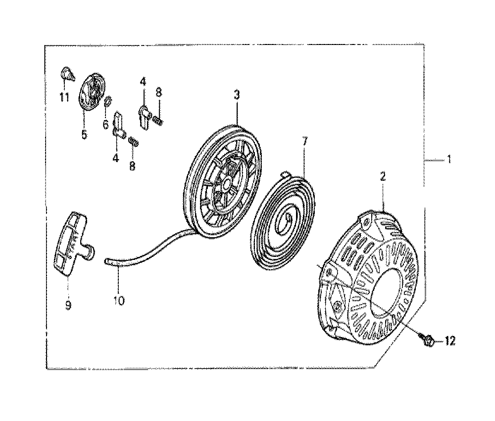 Fig-0 Diagram and Parts List for GX120K1 (SE)(43-9099999) Honda Engine
