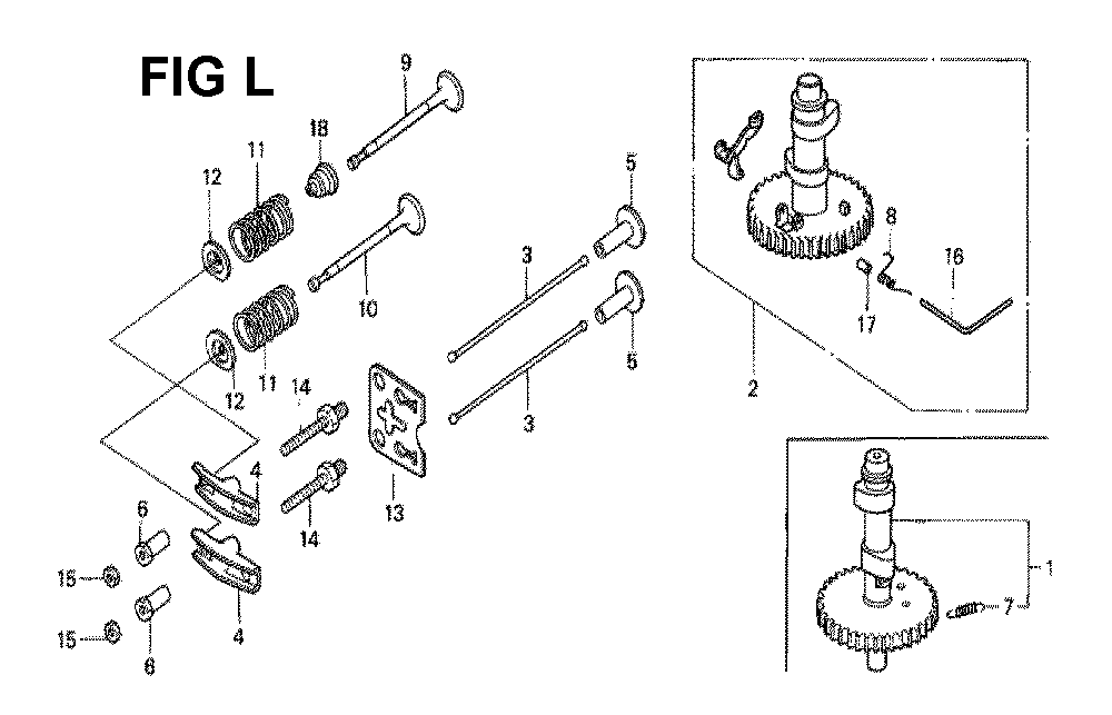 Fig-2 Diagram and Parts List for GXV140 Type A2YC Honda Engine