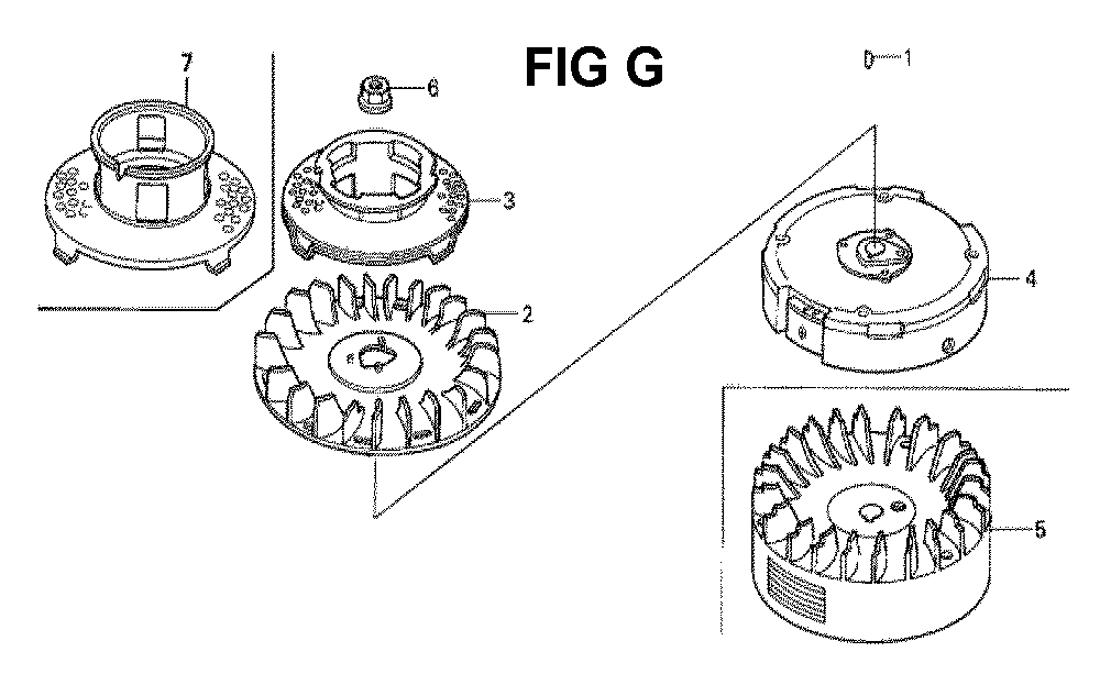 Fig-11 Diagram and Parts List for GXV160H2 Type N1F Honda Engine