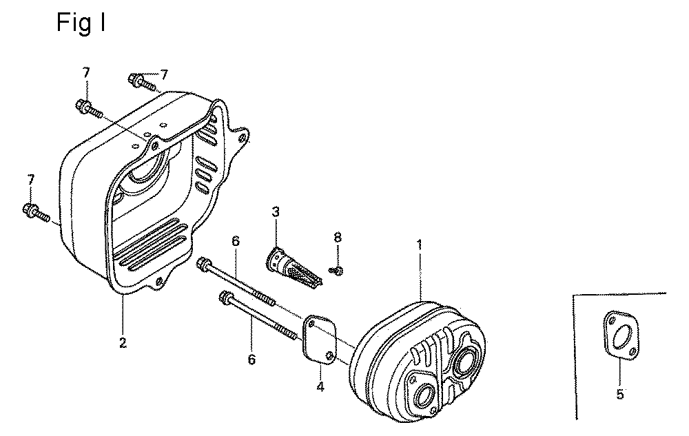 Fig-9 Diagram and Parts List for GSV190A Type N1L Honda Engine