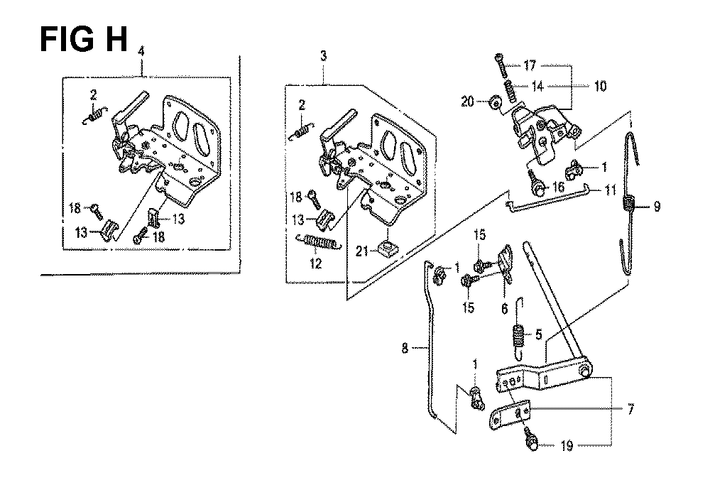 Fig-10 Diagram and Parts List for GXV530 Type EXA2A Honda Engine