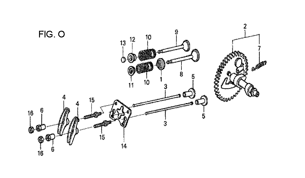 Fig-15 Diagram and Parts List for GX120T1 Type QXS2 Honda Engine
