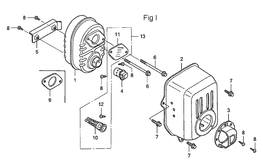 Fig-9 Diagram and Parts List for GC160A Type QHAF Honda Engine