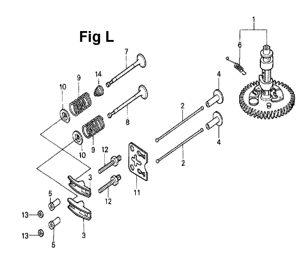 Fig-1 Diagram and Parts List for GXV160 Type N12 Honda Engine