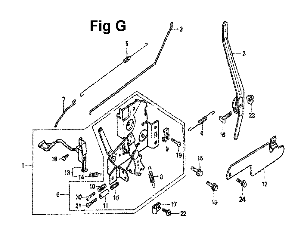Fig-5 Diagram and Parts List for GXV140 Type A1KS Honda Engine
