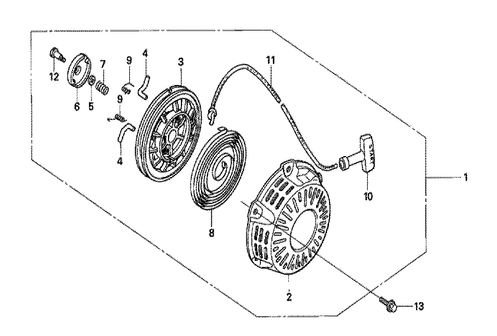 Fig-0 Diagram and Parts List for GX120U1 Type LSD2 Honda Engine