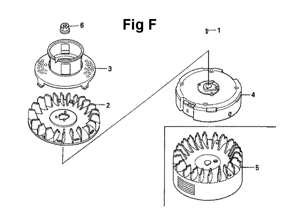 Fig-9 Diagram and Parts List for GXV160UH2 Type N1F1 Honda Engine