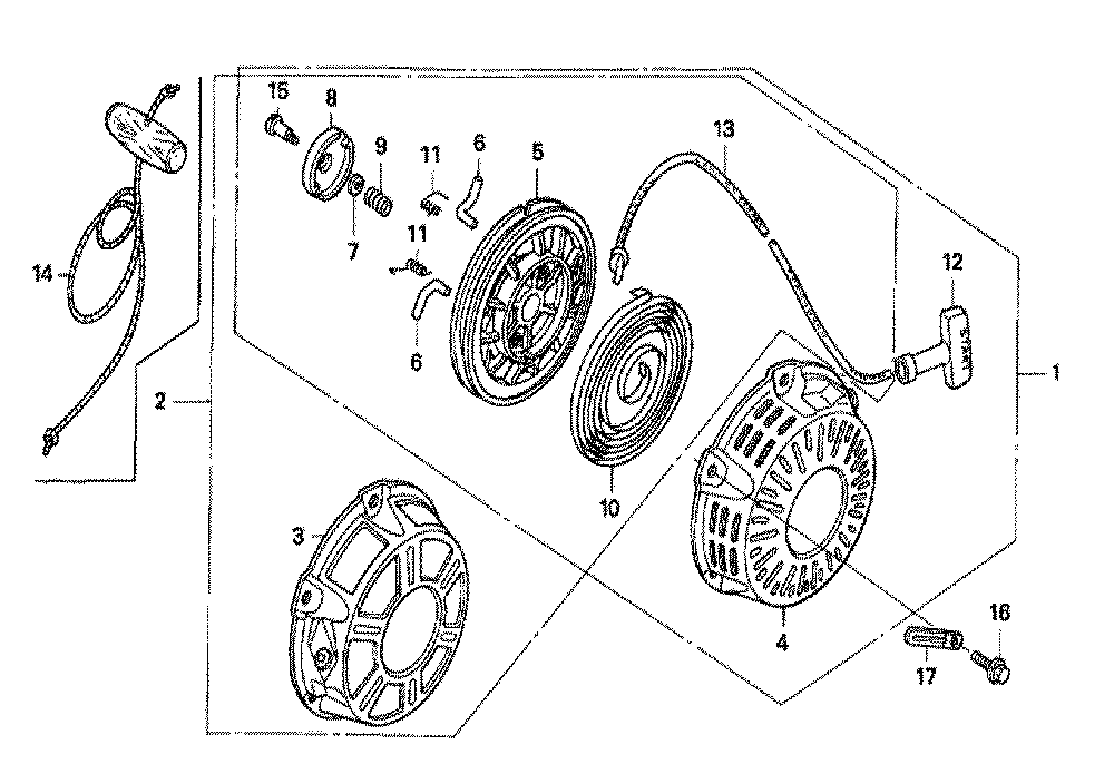 Fig-0 Diagram and Parts List for GX160K1 Type HB24 Honda Engine