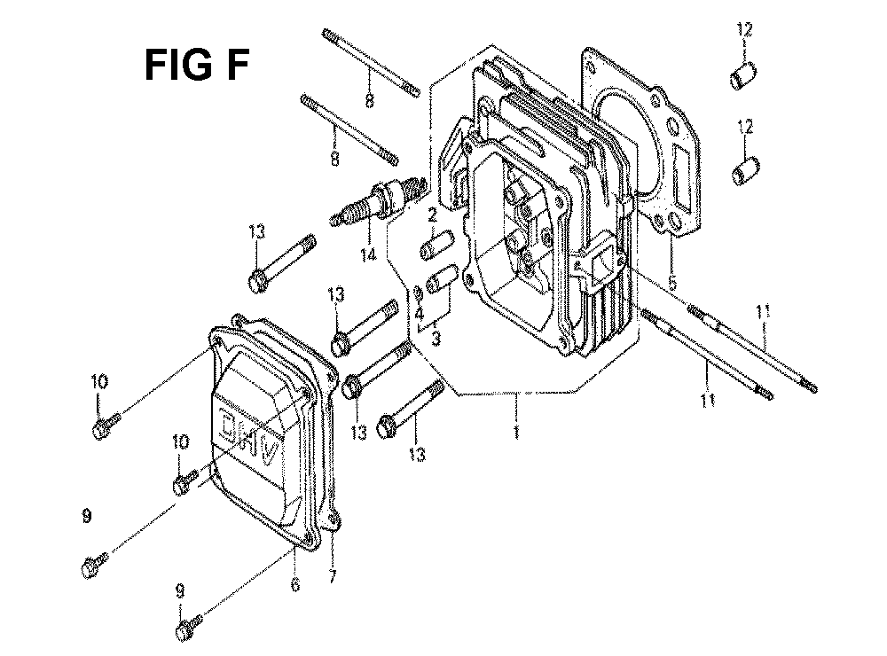 Fig-3 Diagram and Parts List for GXV160K1 Type N6S Honda Engine