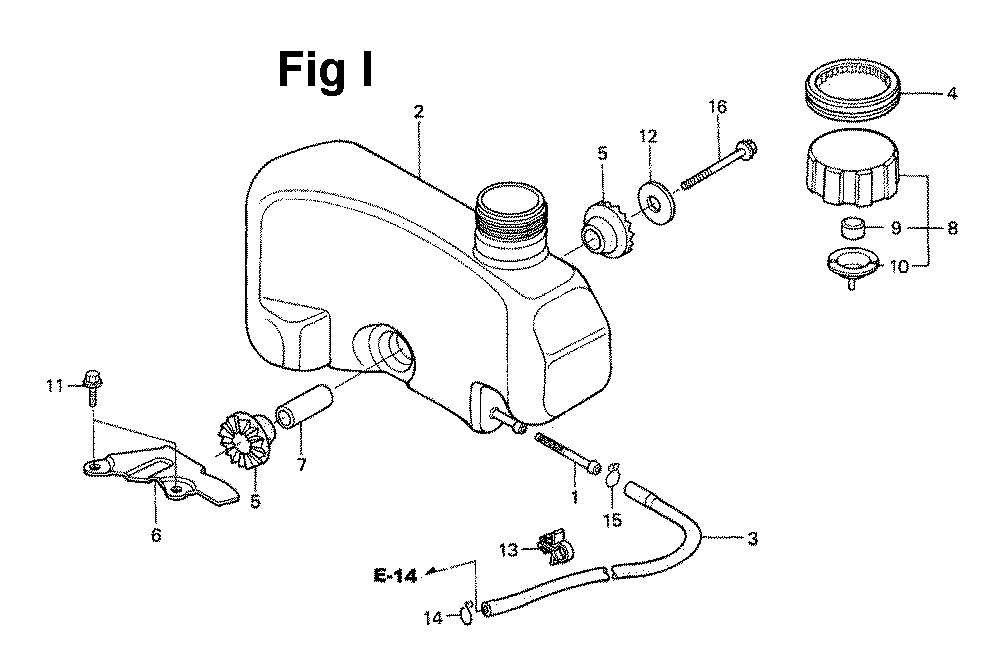 Fig-4 Diagram and Parts List for GXV120 Type A1LA Honda Engine