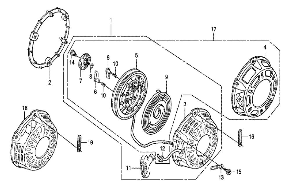 Fig-0 Diagram and Parts List for GX200 Type VEE1 Honda Engine