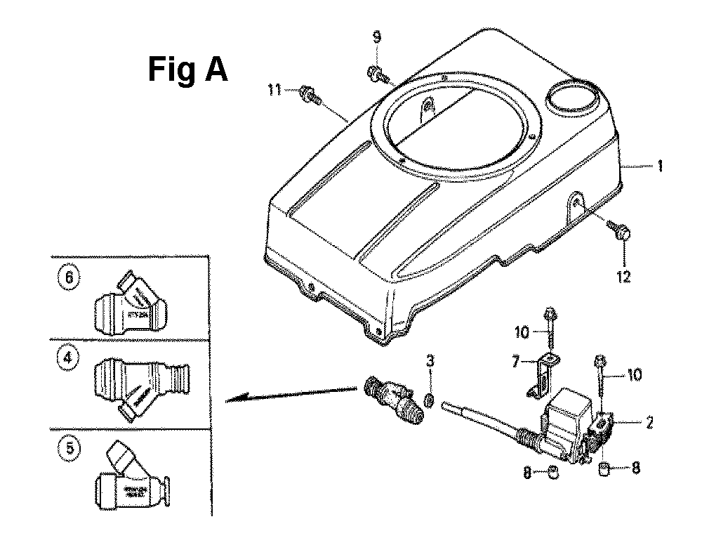 Fig-9 Diagram and Parts List for GXV120 Type N2T Honda Engine