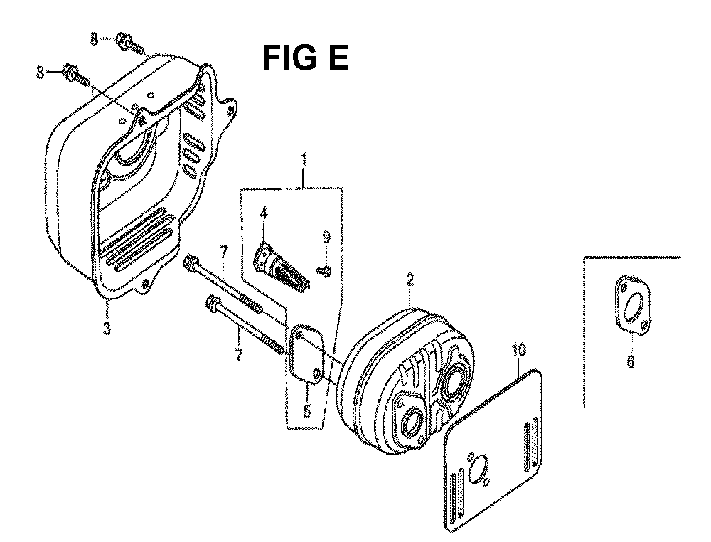 Fig-5 Diagram and Parts List for GCV190LA Type N5RB Honda Engine