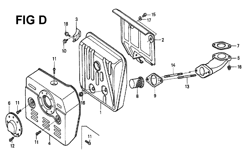 Fig-11 Diagram and Parts List for GXV340K2 Type DP26 Honda Engine