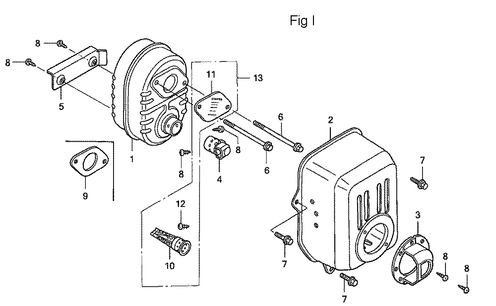 Fig-9 Diagram and Parts List for GC160A Type PHA Honda Engine
