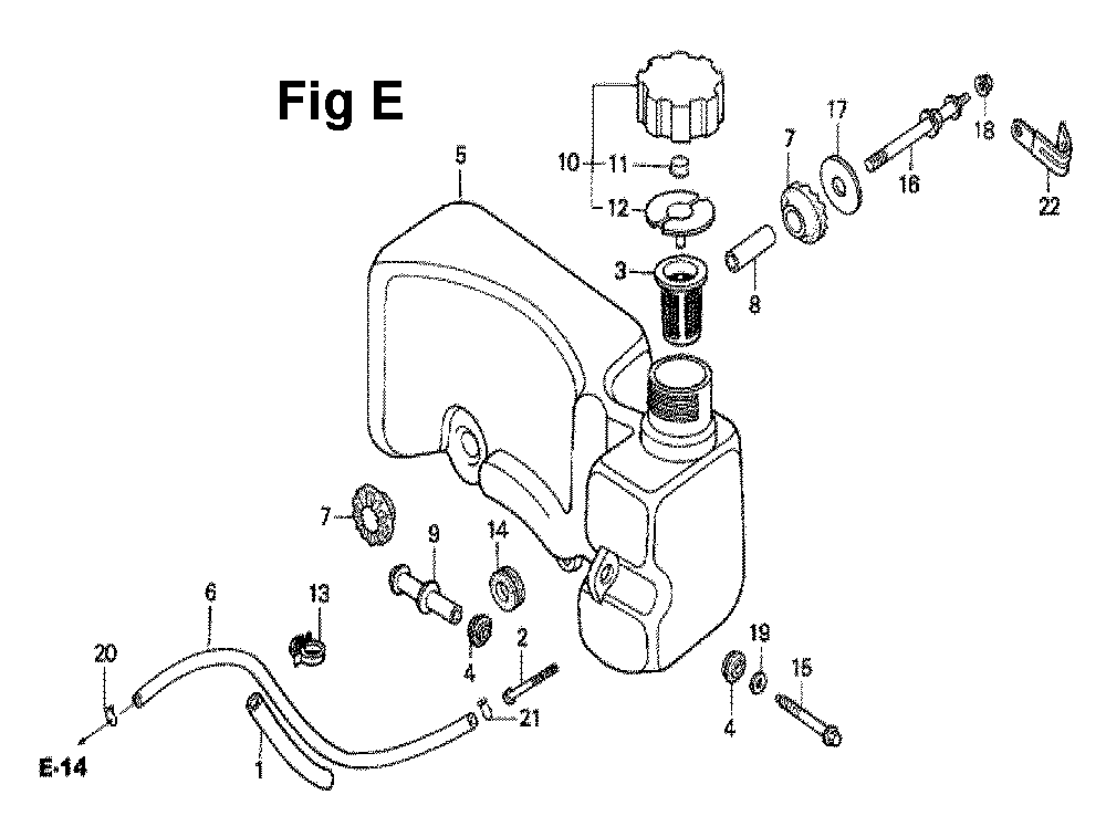 Fig-6 Diagram and Parts List for GXV160 Type A12 Honda Engine