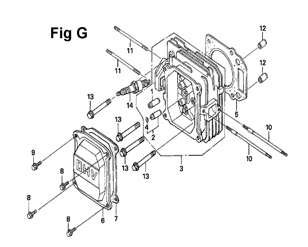 Fig-6 Diagram and Parts List for GXV160UH2 Type A1TT Honda Engine