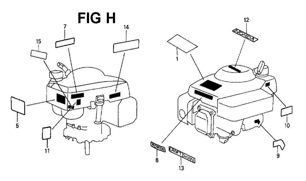 Fig-2 Diagram and Parts List for GXV140 Type A1K6 Honda Engine
