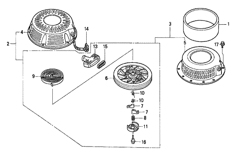 Fig-0 Diagram and Parts List for GXV340K2 Type DAP2 Honda Engine
