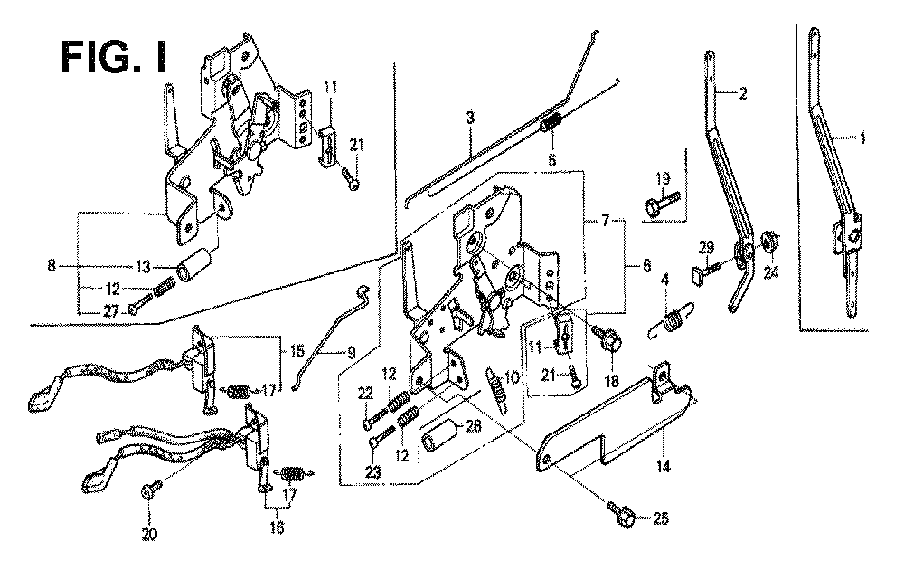 Fig-1 Diagram and Parts List for GXV120 Type SFS Honda Engine