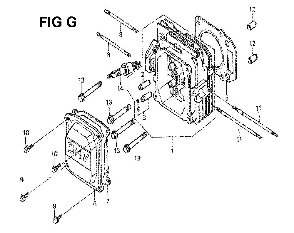 Fig-8 Diagram and Parts List for GXV160 Type N1E Honda Engine