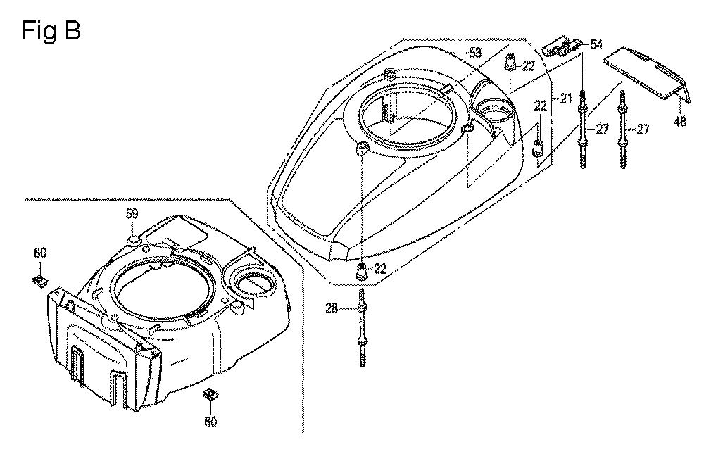 Fig-2 Diagram and Parts List for GCV160LA0 Type N7A1 Honda Engine
