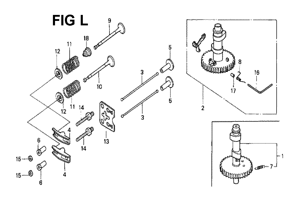 Fig-7 Diagram and Parts List for GXV140 Type MAJ Honda Engine