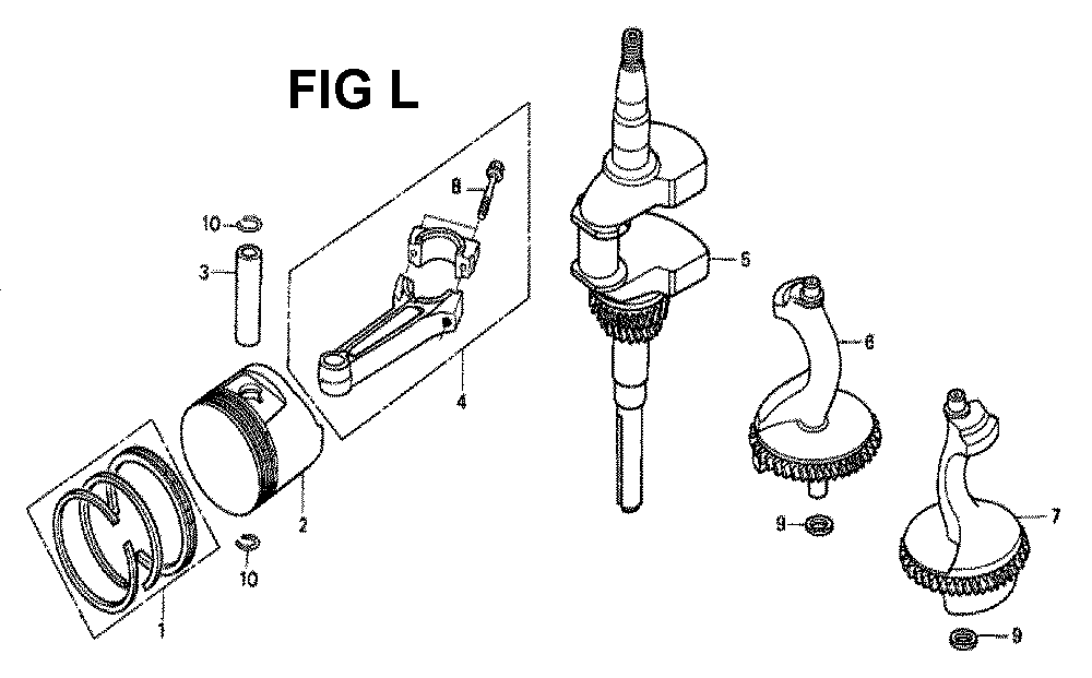 Fig-8 Diagram and Parts List for GXV340K2 Type DX3 Honda Engine