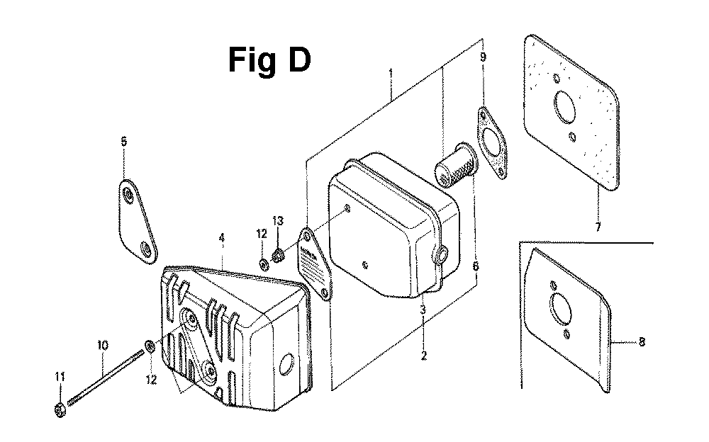 Fig-6 Diagram and Parts List for GXV120 Type N2T Honda Engine