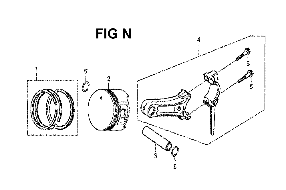Fig-9 Diagram and Parts List for GX160H1 Type SX3 Honda Engine