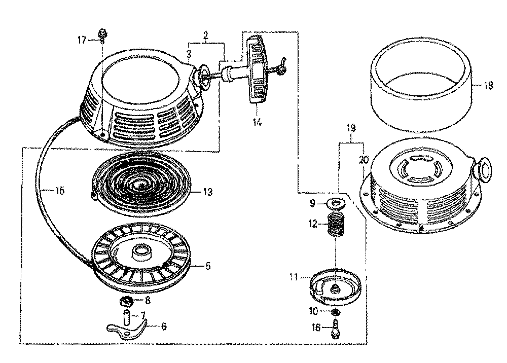 Fig-0 Diagram and Parts List for GXV340K1 Type DX2 Honda Engine