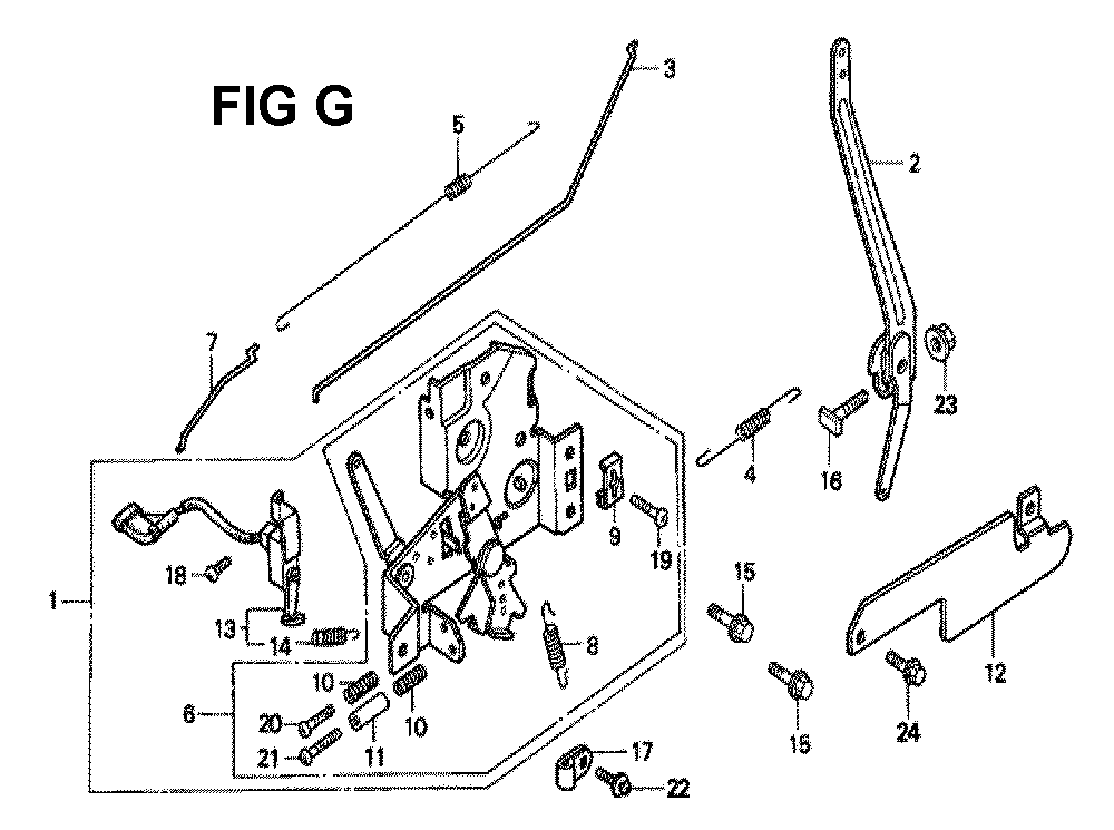 Fig-5 Diagram and Parts List for GXV140 Type A2YC Honda Engine