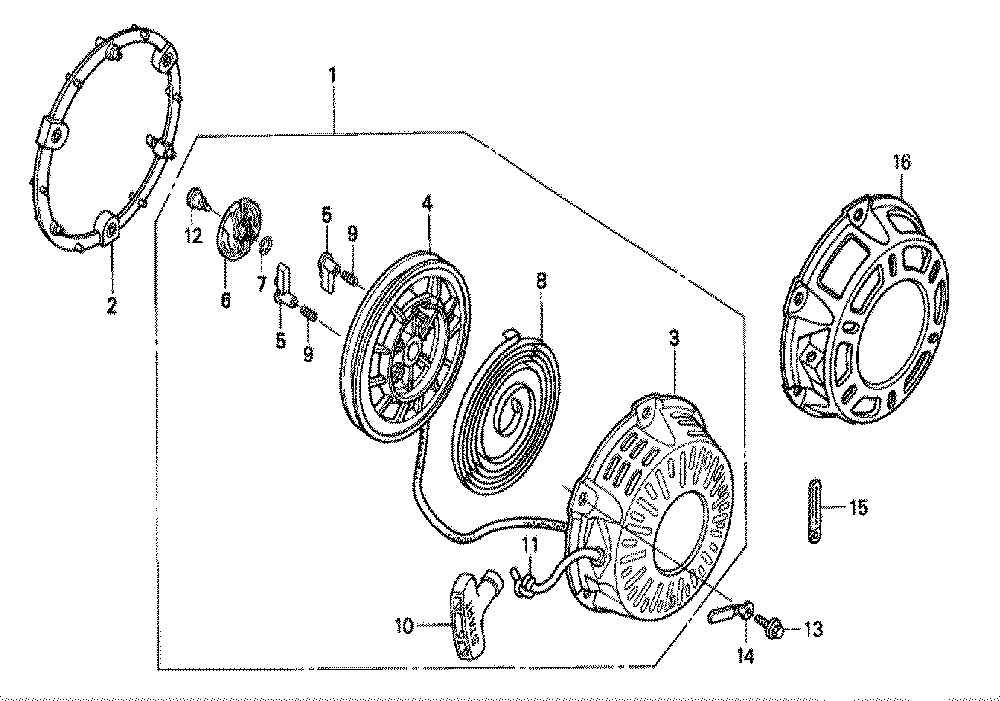 Fig-0 Diagram and Parts List for GX200 NJ-Seri-10-1899999 Honda Engine