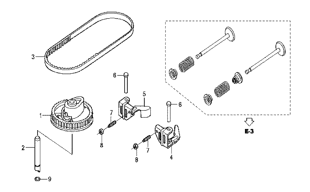 Fig-0 Diagram and Parts List for GCV160LA Type N1A Honda Engine