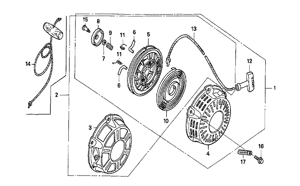 Fig-0 Diagram and Parts List for GX160K1 Type QP Honda Engine