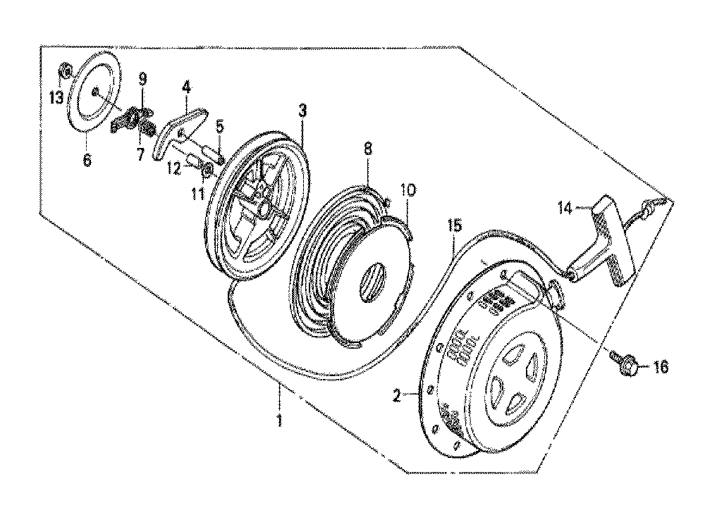 Fig-0 Diagram and Parts List for GX200 LVL-Seri-10-1899999 Honda Engine