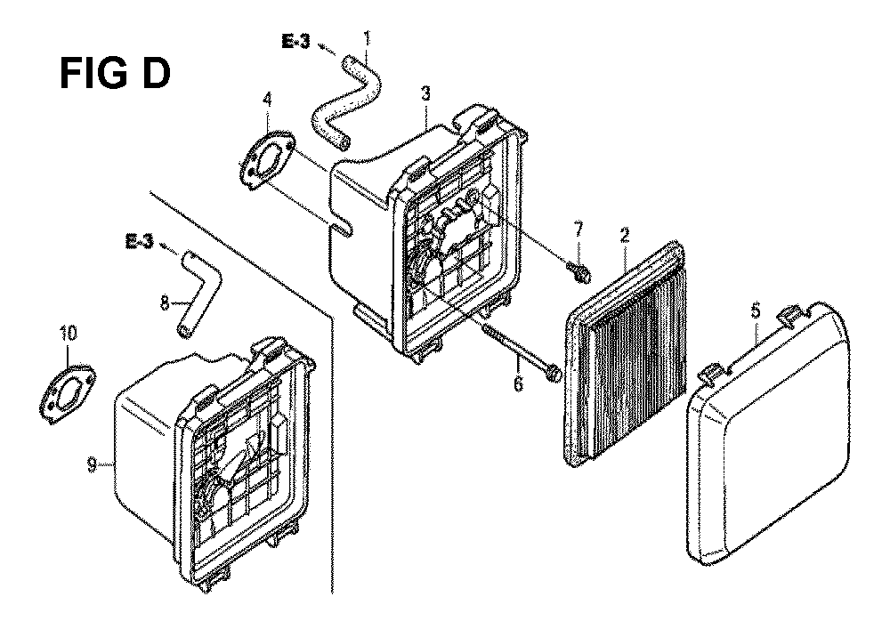 Fig-4 Diagram and Parts List for GCV190LA Type SBH Honda Engine