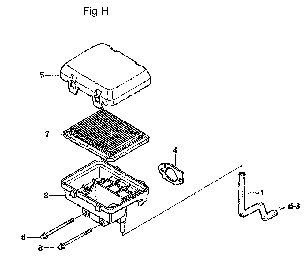 Fig-8 Diagram and Parts List for GC160A Type QED Honda Engine
