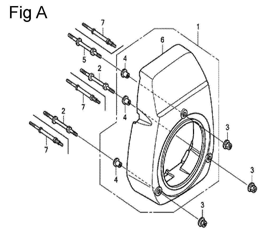 Fig-1 Diagram and Parts List for GC135 Type QFC Honda Engine