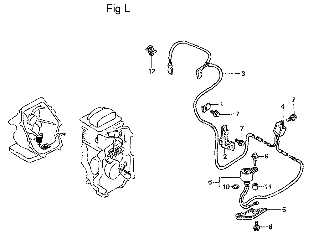 Fig-12 Diagram and Parts List for GC160 Type WME2 Honda Engine
