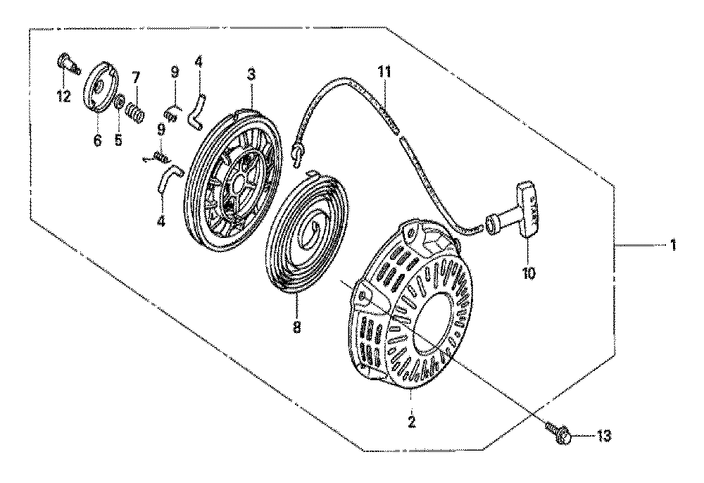 Fig-0 Diagram and Parts List for GX120U1 Type QX4 Honda Engine