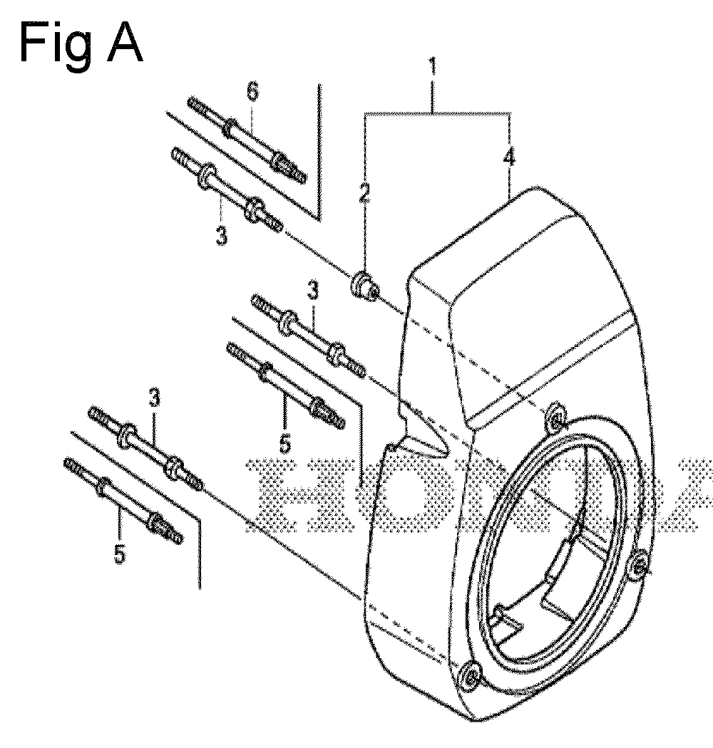 Fig-1 Diagram and Parts List for GS190A Type QBA2 Honda Engine
