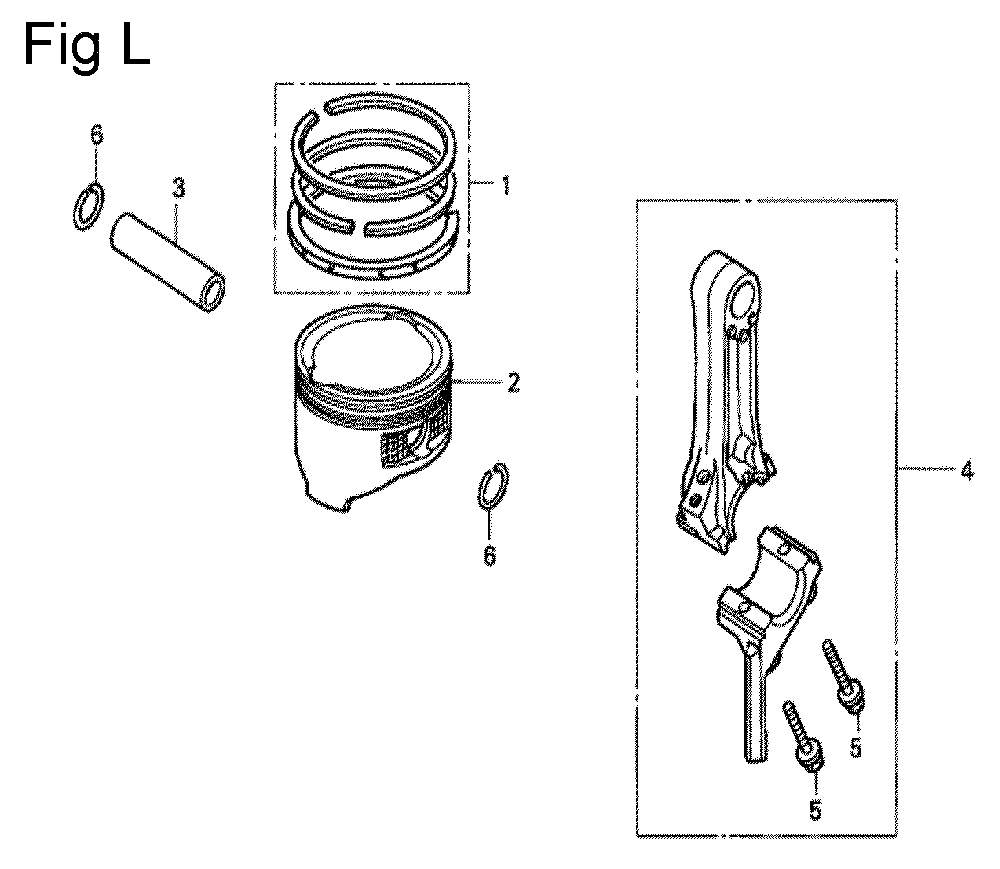 Fig-12 Diagram and Parts List for GC160 Type QHE3 Honda Engine
