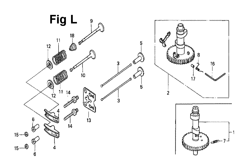 Fig-5 Diagram and Parts List for GXV140 Type N1GE Honda Engine